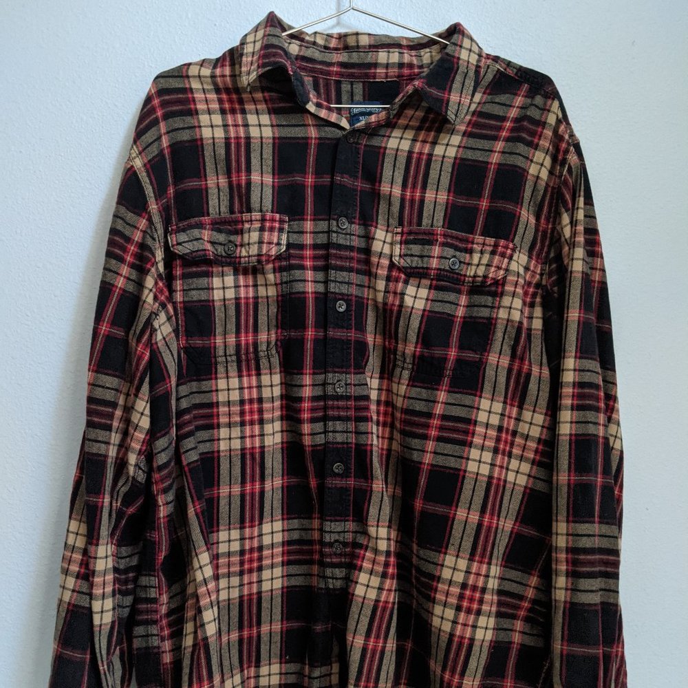 Faded Glory Plaid Flannel Shirt